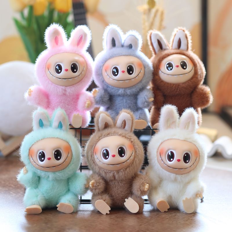 Cute Keychain Labubu Plush Doll 5.9‘’ The Monsters Toy Bag Keychain Collectible Toys