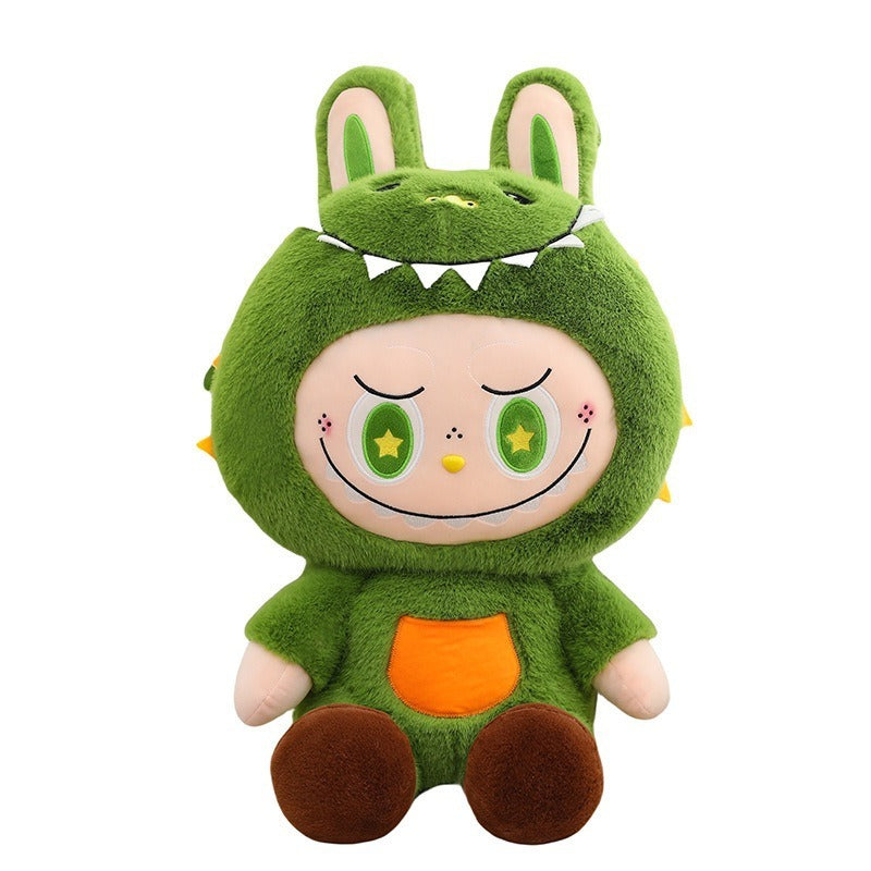 Dinosaur Plush Toy Cute Labubu Doll Soft Sleeping Companion Doll Birthday Gift