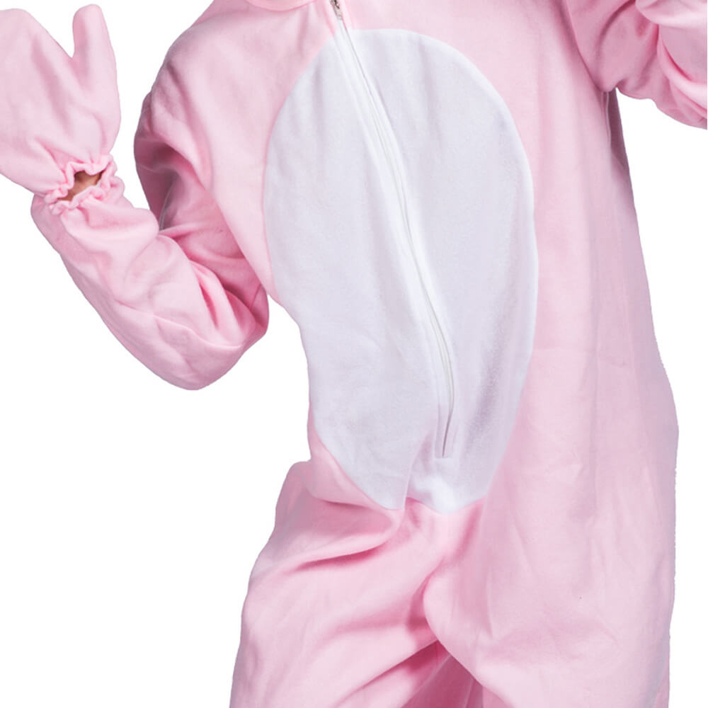 Hooded Bunny Costume Easter Cosplay Outfit with Feet Covers and Gloves