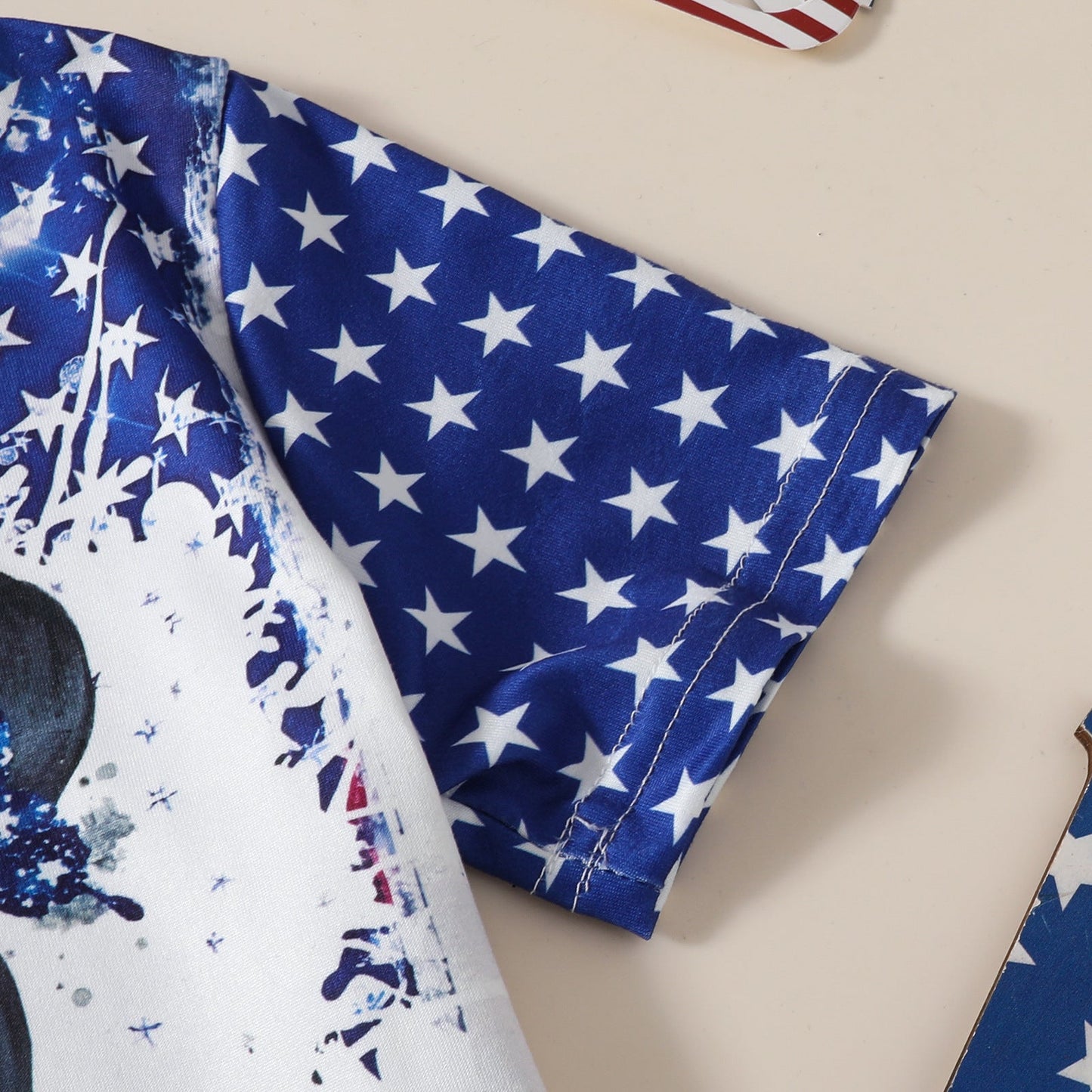 Little Girls 4th Of July T-shirt American Girl Printed Patriotic Top