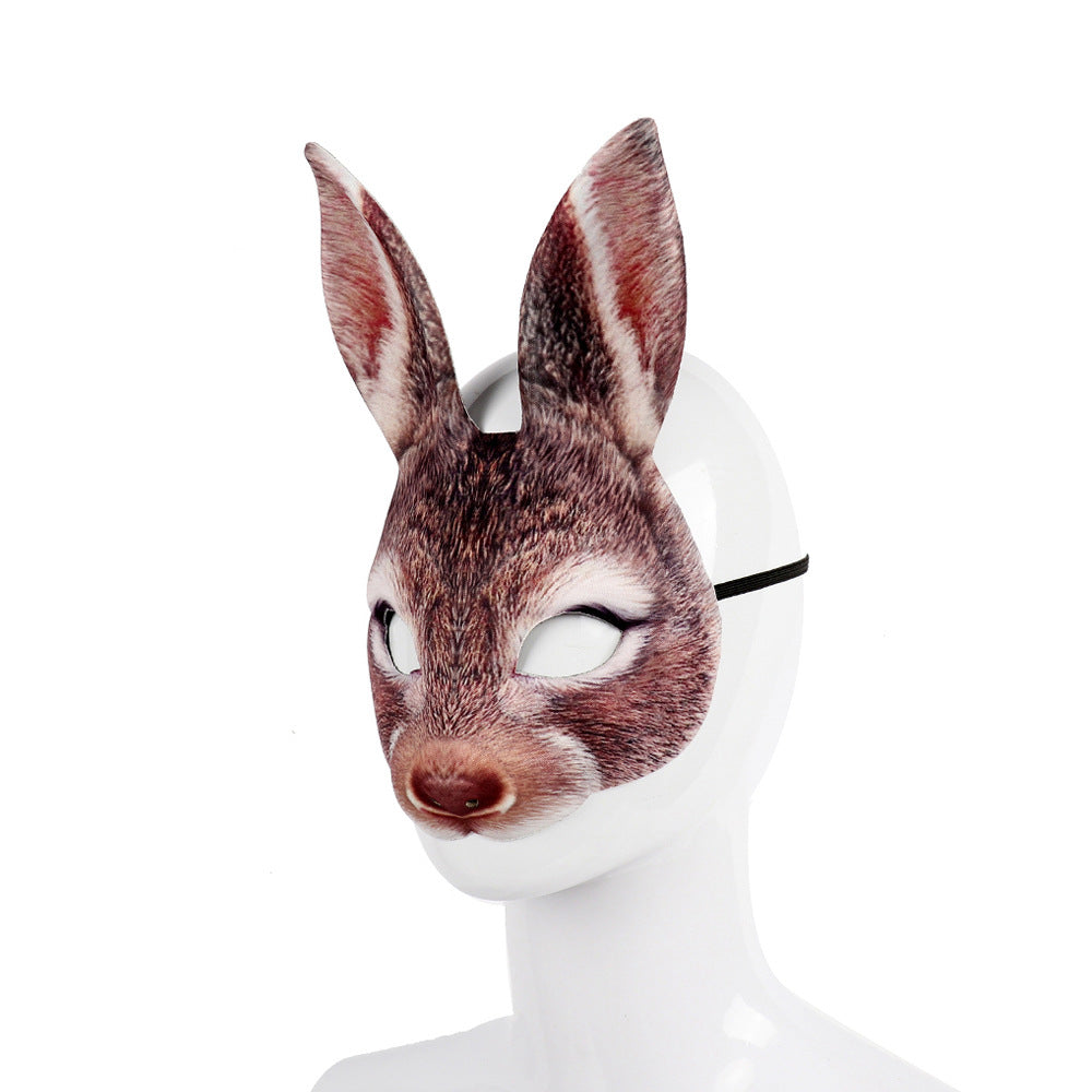 Adult Bunny Mask Unisex Rabbit Masquerade Mask Easter Bunny Costume Accessories