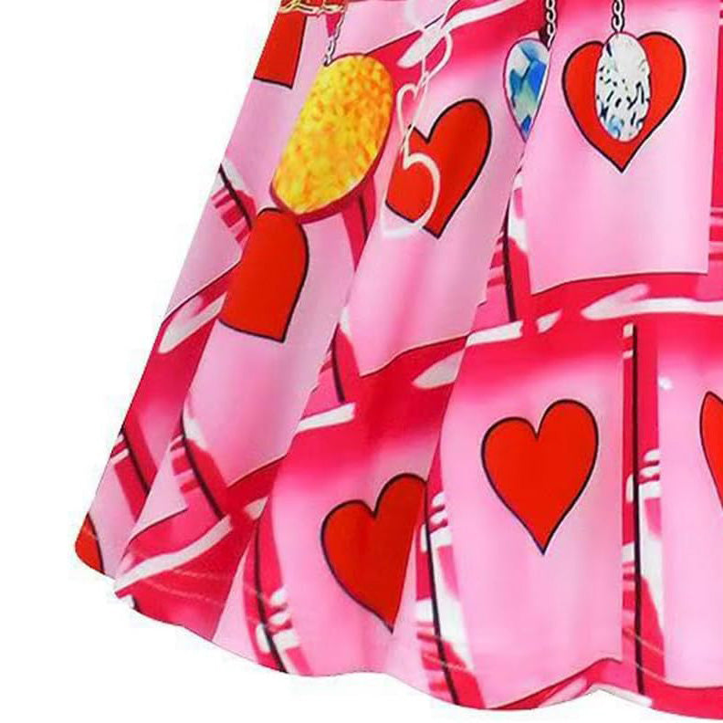 Kids Queen Of Hearts Costume The Rise of Red Princess Bridget Cosplay Outfits