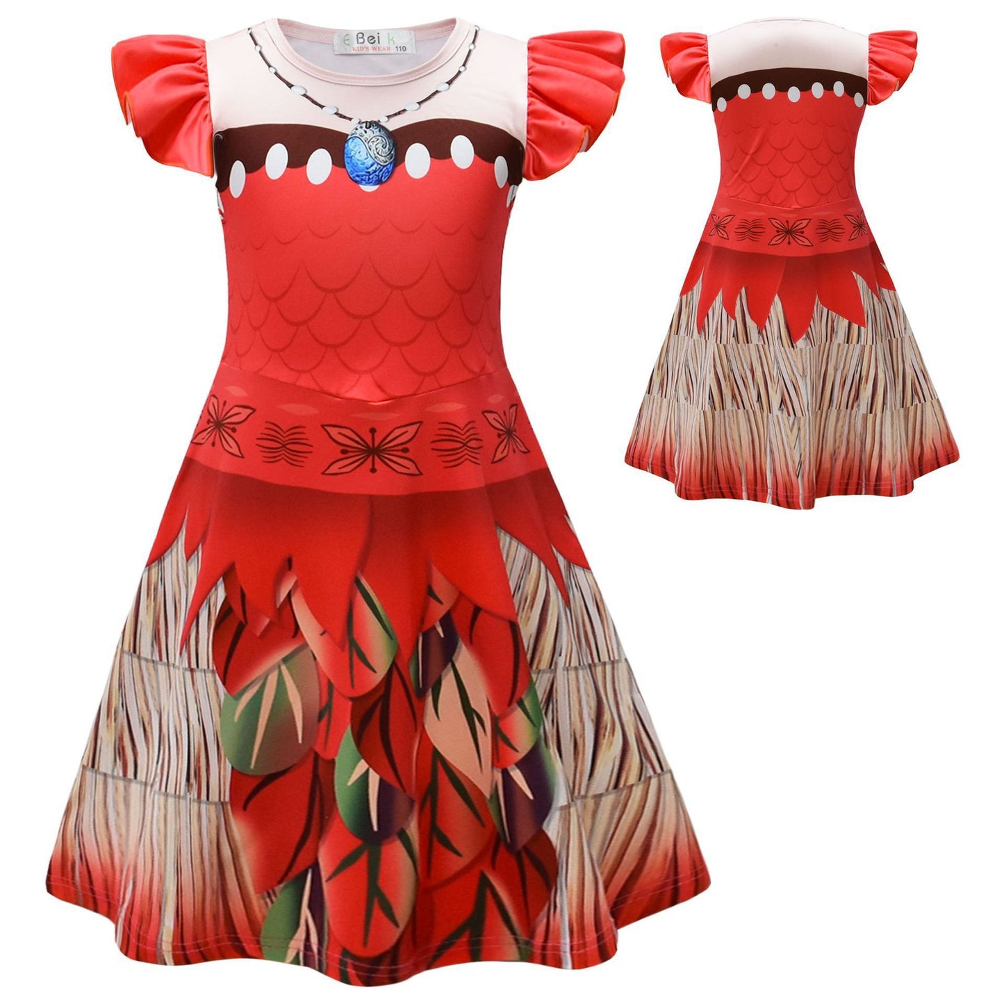 Girls Sea Princess Dress Party Cosplay Outfit Birthday Dress