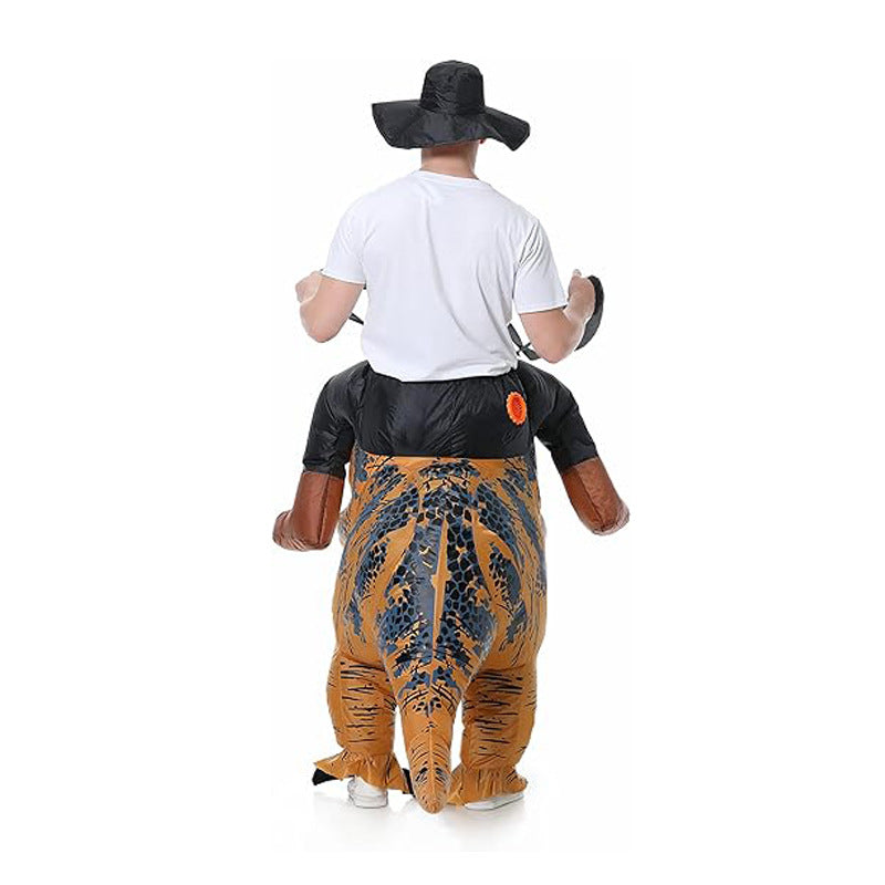 Riding Tyrannosaurus Rex Inflatable Model Funny Party Costume