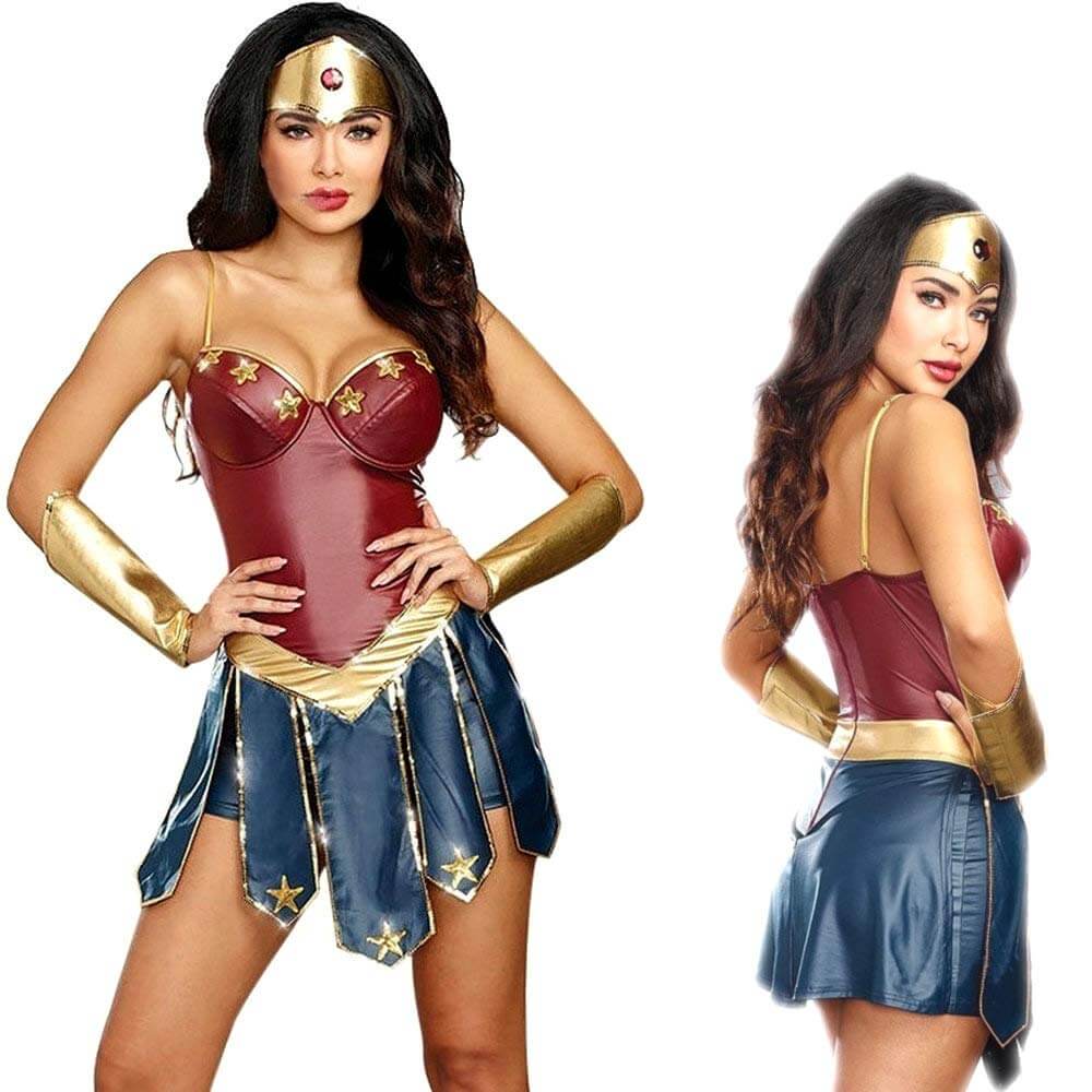 Female Superhero Costume Role-play Women's Cosplay Costume Party Sexy Women Dress