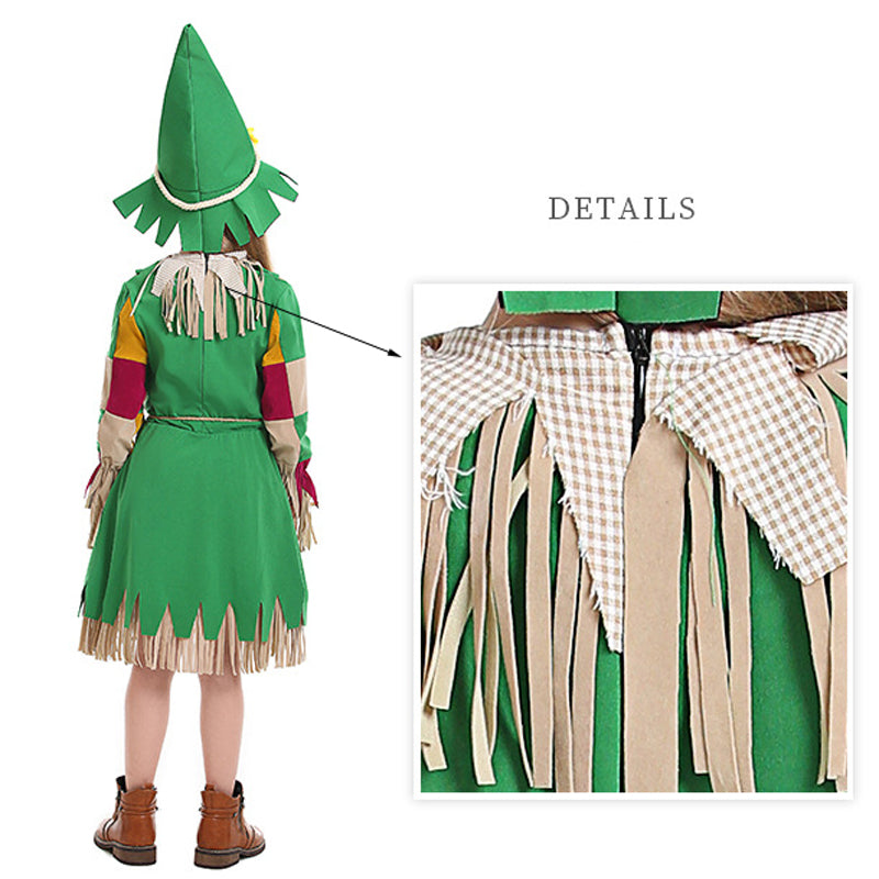 Scarecrow Costume For Girls Party Scarecrow Cosplay Dress Up Outfit