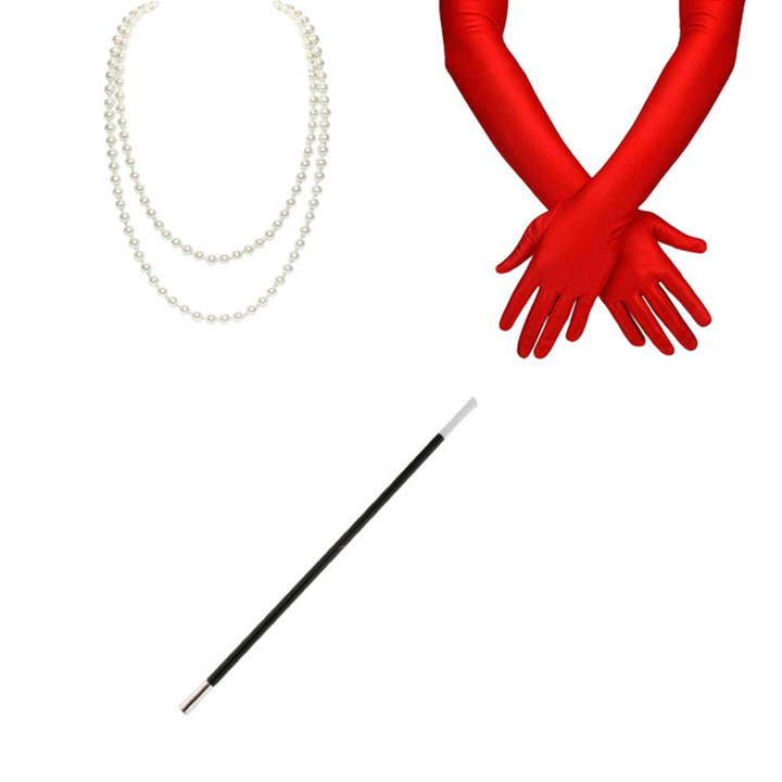 Kids Black/ White Costume Fashion Dress and Accessories Full Set for Girls Halloween Cosplay