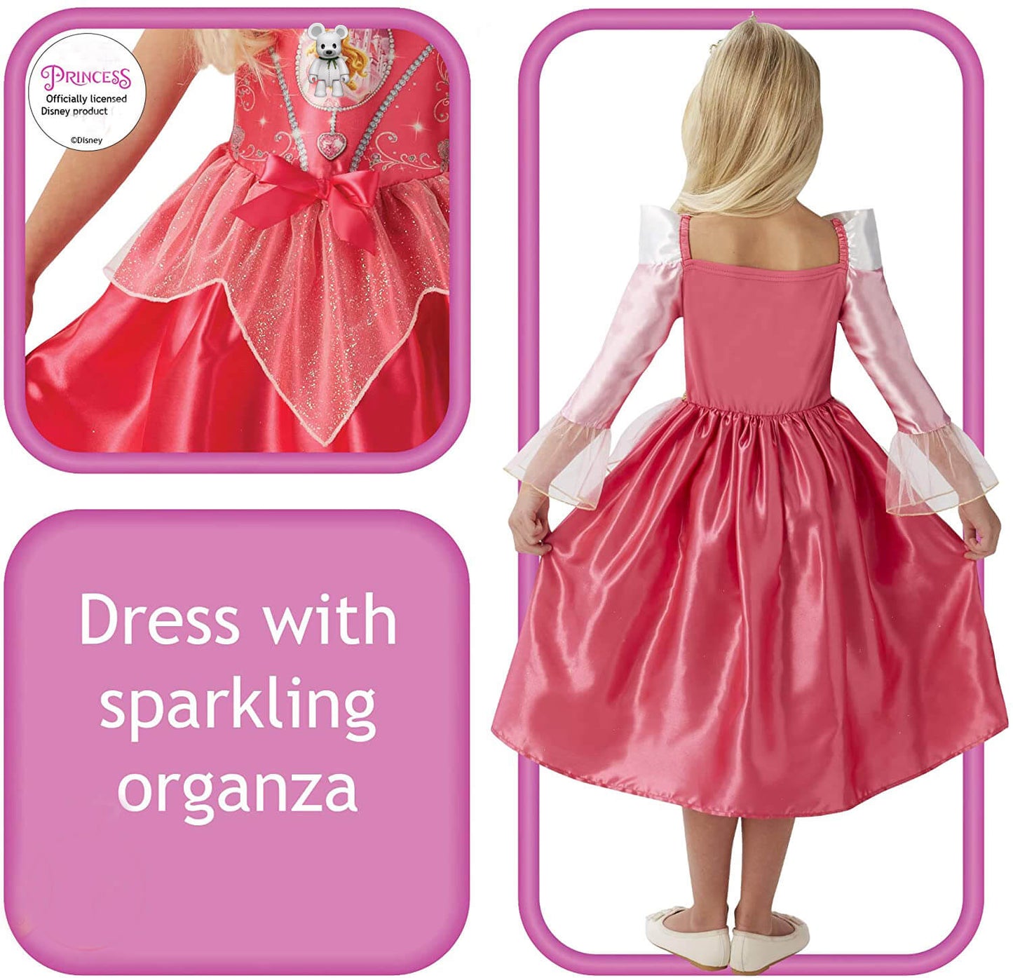 Princess Dress Fairy Tale Constume Girls Party Outfit Halloween Birthday Cosplay Suit