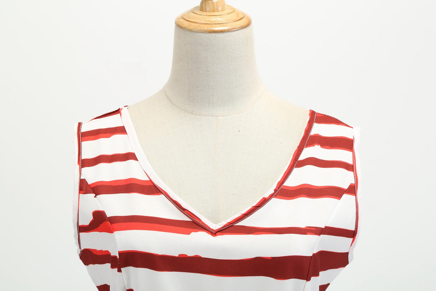 Adult Memorial Day Dress Fourth Of July Patriotic Dress V-neck Flag Dress