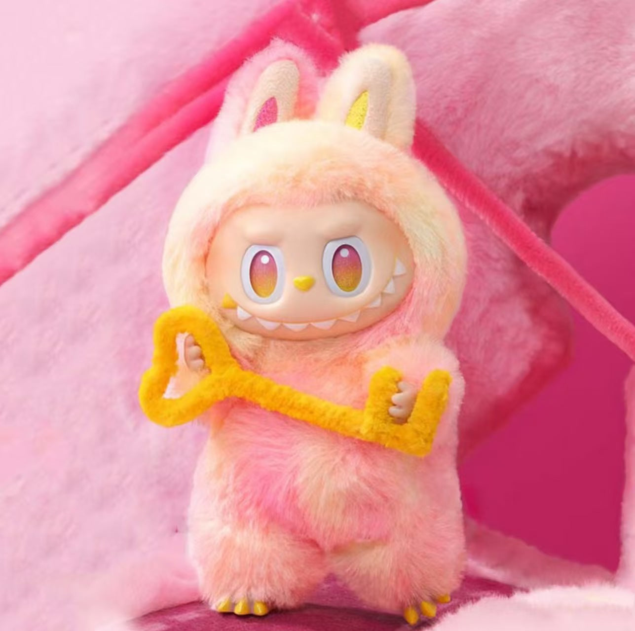 6.7'' Plush Toy New 3rd Generation Labubu Keychain Macaron Doll