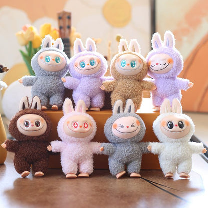Labubu Keychain 6.7inch The Monsters Cute Mini Vinyl Plush Doll Desktop Ornament