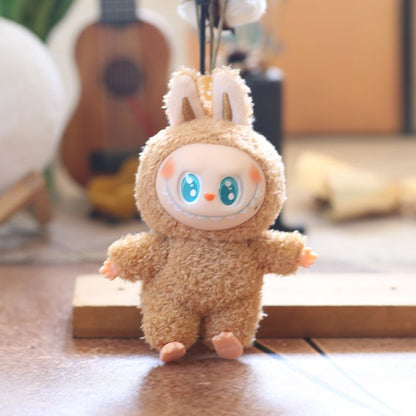 Labubu Keychain 6.7inch The Monsters Cute Mini Vinyl Plush Doll Desktop Ornament