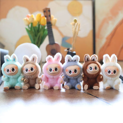 Cute Keychain Labubu Plush Doll 5.9‘’ The Monsters Toy Bag Keychain Collectible Toys