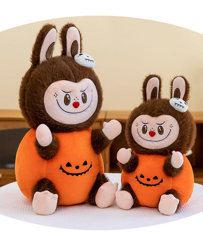 Labubu Plush Doll Spooky Monster Labubu Pumpkin Toy Sleeping Doll Halloween Gift