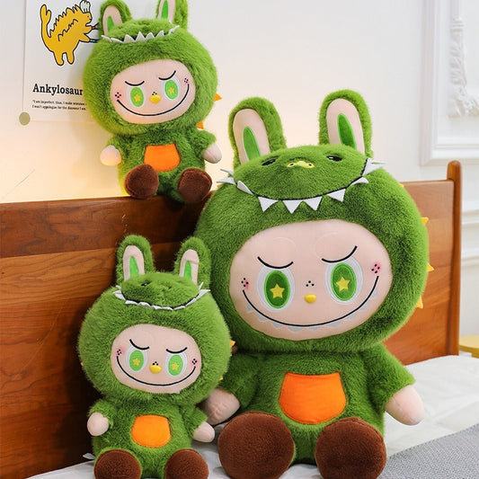 Dinosaur Plush Toy Cute Labubu Doll Soft Sleeping Companion Doll Birthday Gift
