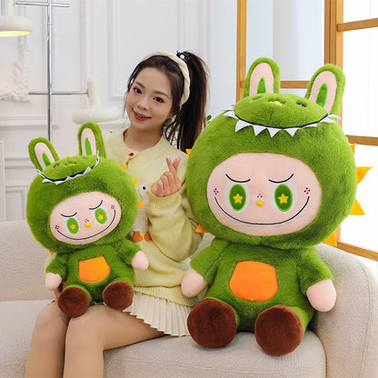 Dinosaur Plush Toy Cute Labubu Doll Soft Sleeping Companion Doll Birthday Gift