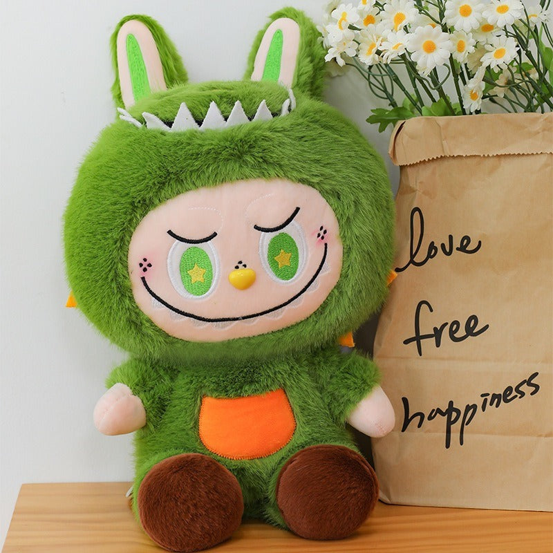 Dinosaur Plush Toy Cute Labubu Doll Soft Sleeping Companion Doll Birthday Gift