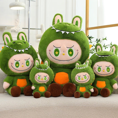 Dinosaur Plush Toy Cute Labubu Doll Soft Sleeping Companion Doll Birthday Gift