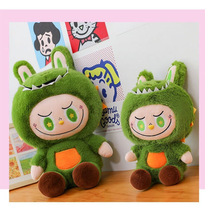 Dinosaur Plush Toy Cute Labubu Doll Soft Sleeping Companion Doll Birthday Gift