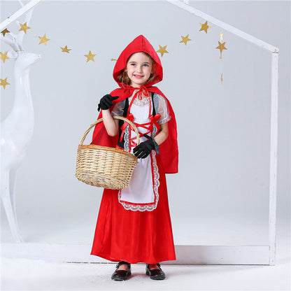 Little Red Riding Hood Costume for Girls – Fairy Tale Dress-Up Outfit