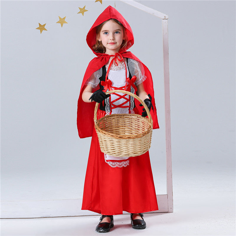 Little Red Riding Hood Costume for Girls – Fairy Tale Dress-Up Outfit