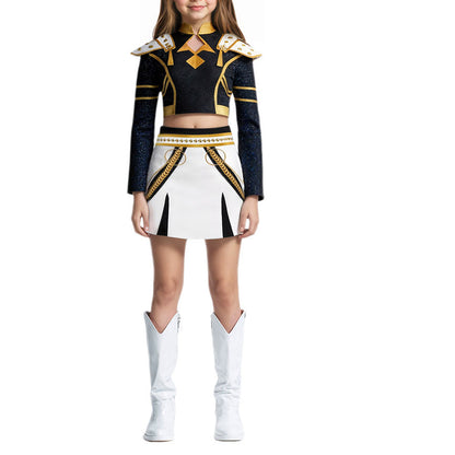 Black Zoey Costume Golden Stage Performance Oufit For Party Cosplay and Halloween Cosplay