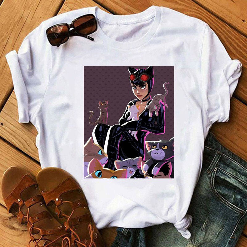 Catwoman-Themed Graphic T-Shirts
