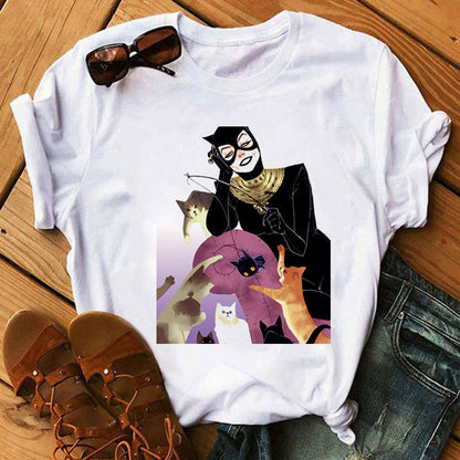 Catwoman-Themed Graphic T-Shirts