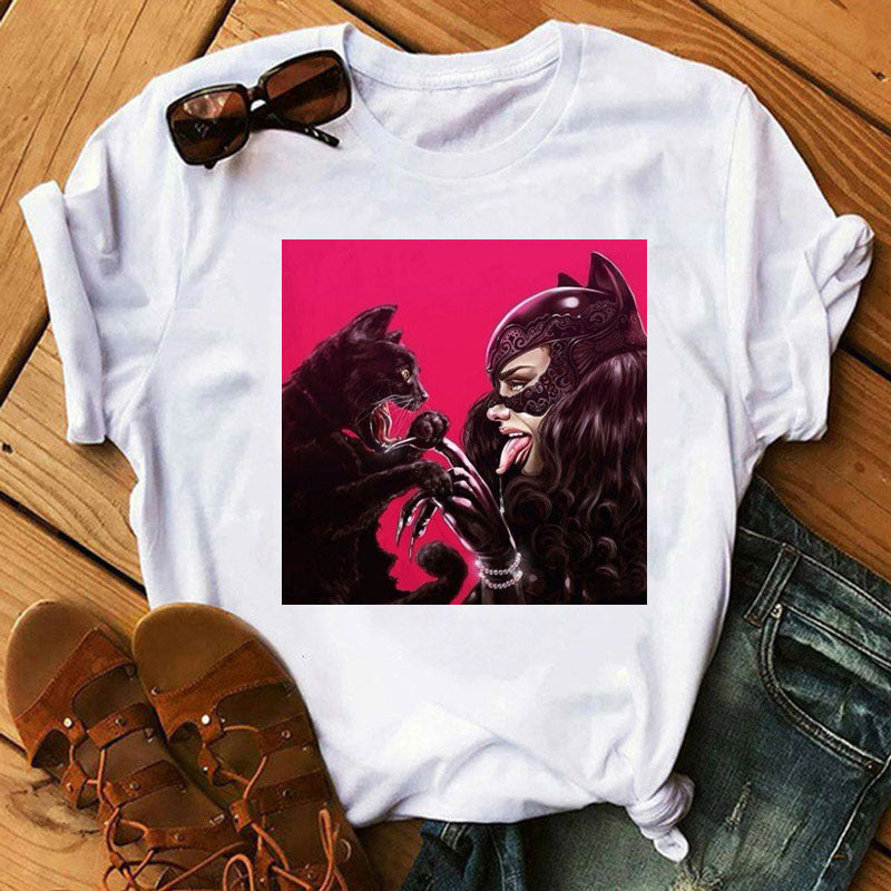 Catwoman-Themed Graphic T-Shirts