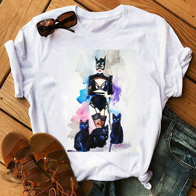 Catwoman-Themed Graphic T-Shirts