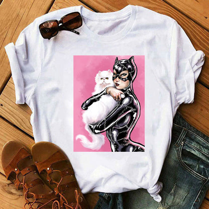 Catwoman-Themed Graphic T-Shirts