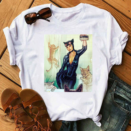 Catwoman-Themed Graphic T-Shirts
