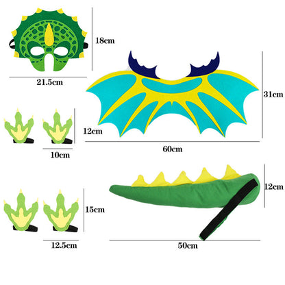 Children's Dinosaur Tail and Mask Set