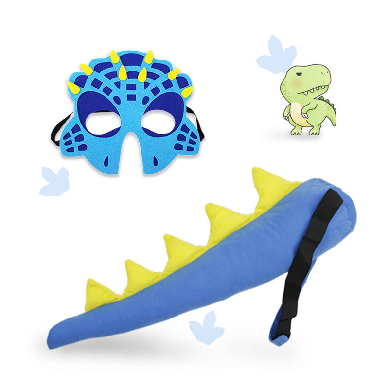 Children's Dinosaur Tail and Mask Set