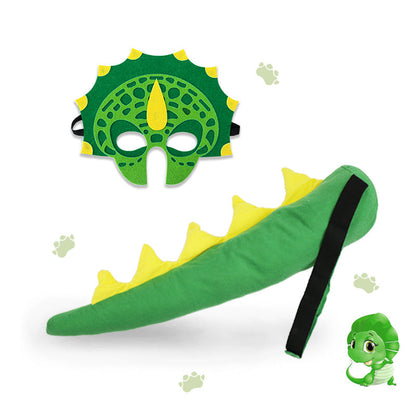 Children's Dinosaur Tail and Mask Set
