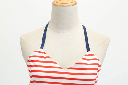 Lady's 4th Of July Dress Tie-strap Usa Stars Stripes Patriotic Dresses