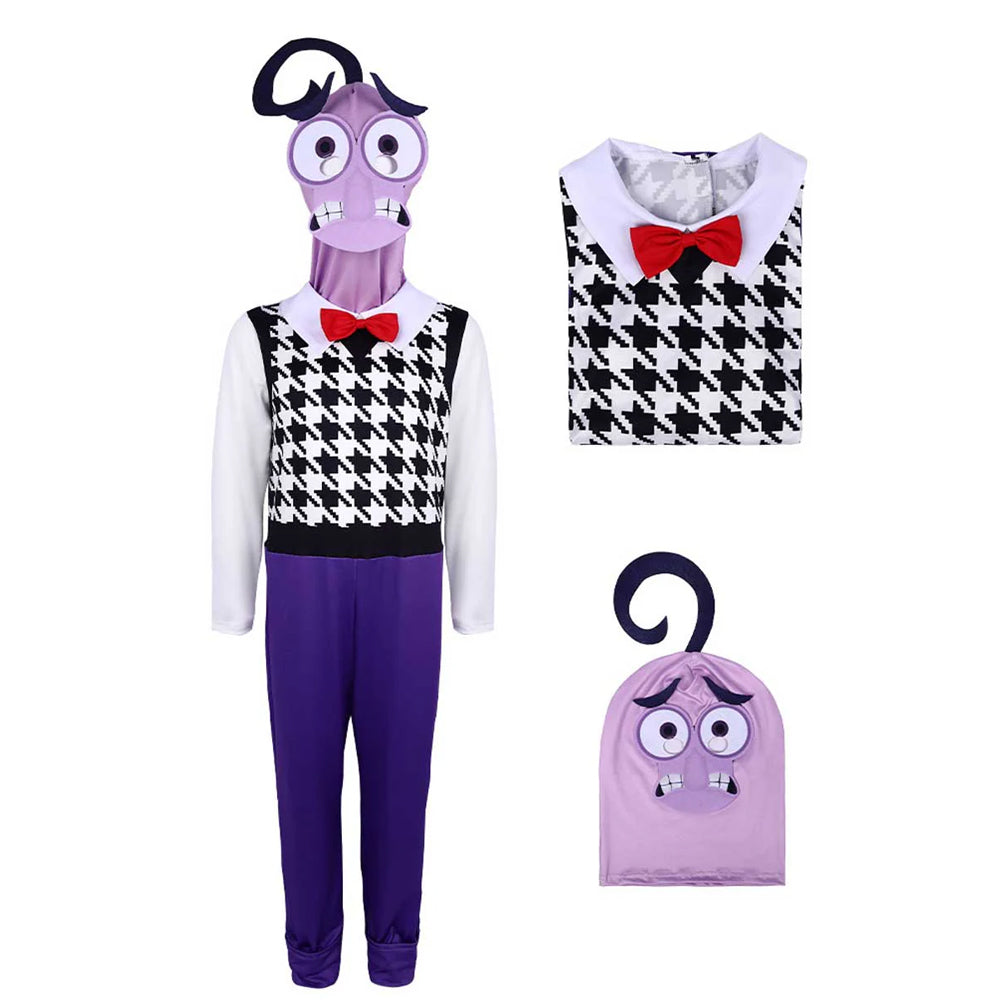 Inside Fear Costume Kids Adults Fear Jumpsuit and Helmet Cosplay Outfits