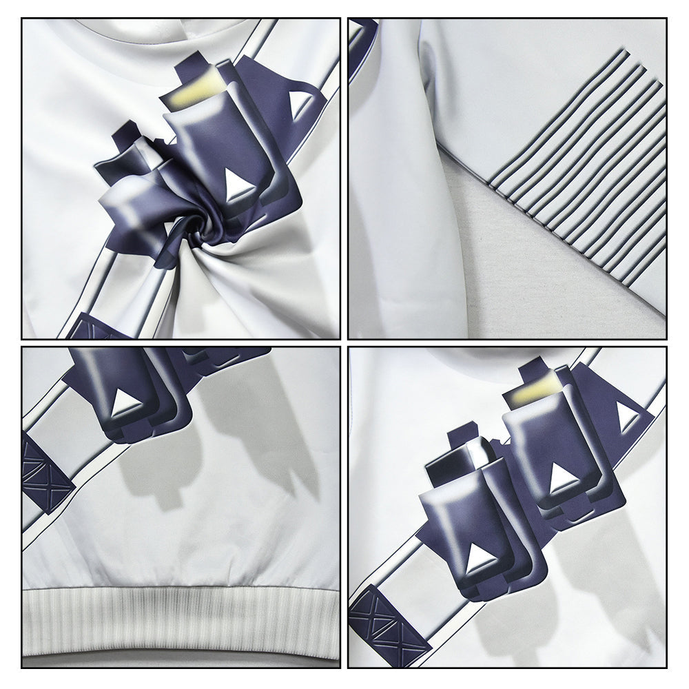 Kids DJ Marsh-mello Costume with Mask Goves LED Helmet Halloween Marshmallow Cosplay DJ Sets