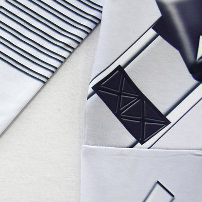 Kids DJ Marshmallow Costume DJ Rock Jumpsuit with LED Helmet and Gloves