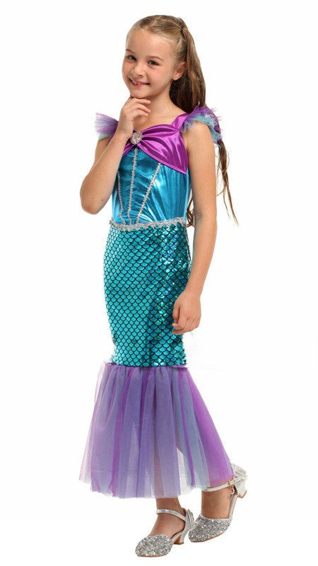 Children Mermaid Dress Costume