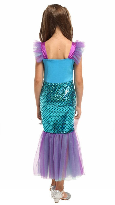 Children Mermaid Dress Costume