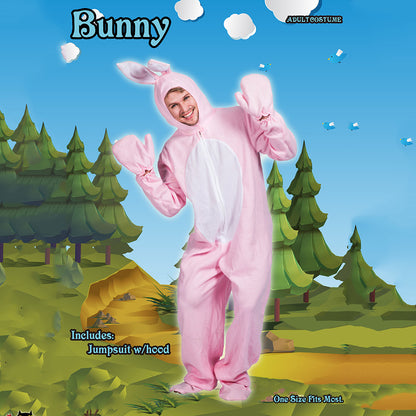 Hooded Bunny Costume Easter Cosplay Outfit with Feet Covers and Gloves
