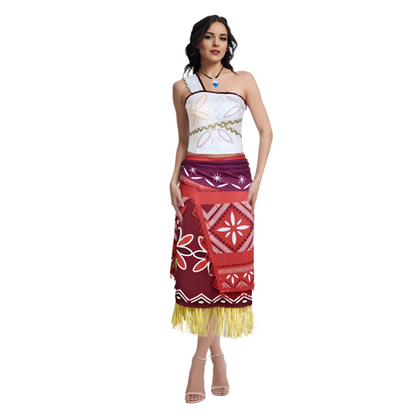 Moanna Costume Moanna 2 Cosplay Full Set Princess Moanna Adventure Outfit 5PCS Suit