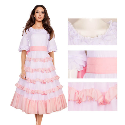 Princess Ariel Dress Little Mermaid Ariel Costume Adult Pink Layered Princess Dress