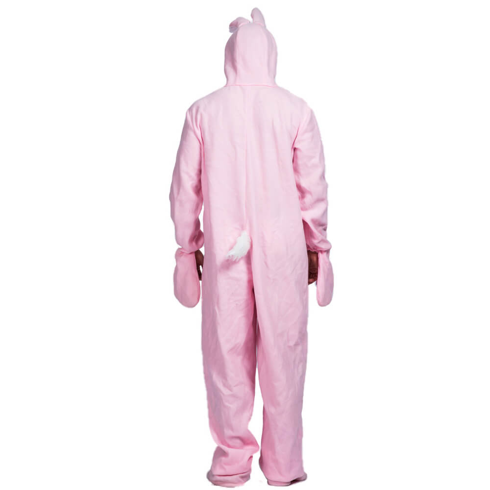 Hooded Bunny Costume Easter Cosplay Outfit with Feet Covers and Gloves
