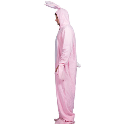 Hooded Bunny Costume Easter Cosplay Outfit with Feet Covers and Gloves