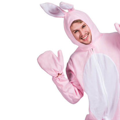 Hooded Bunny Costume Easter Cosplay Outfit with Feet Covers and Gloves