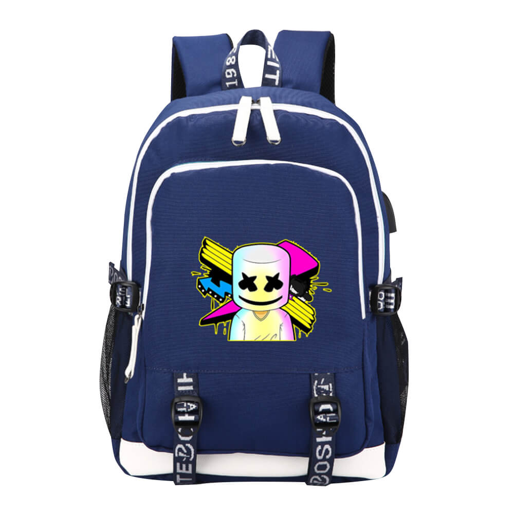 Anti Theft Marshmallow Backpack Luminous Travel Backpack with USB Charging Port, Unisex College Bookbag Laptop Backpack