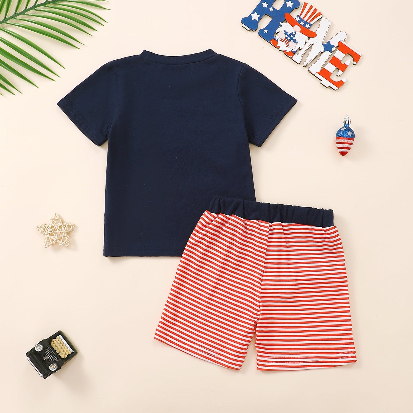 Baby and Toddler Independence Day Outfit Summer T-shirt and Shorts