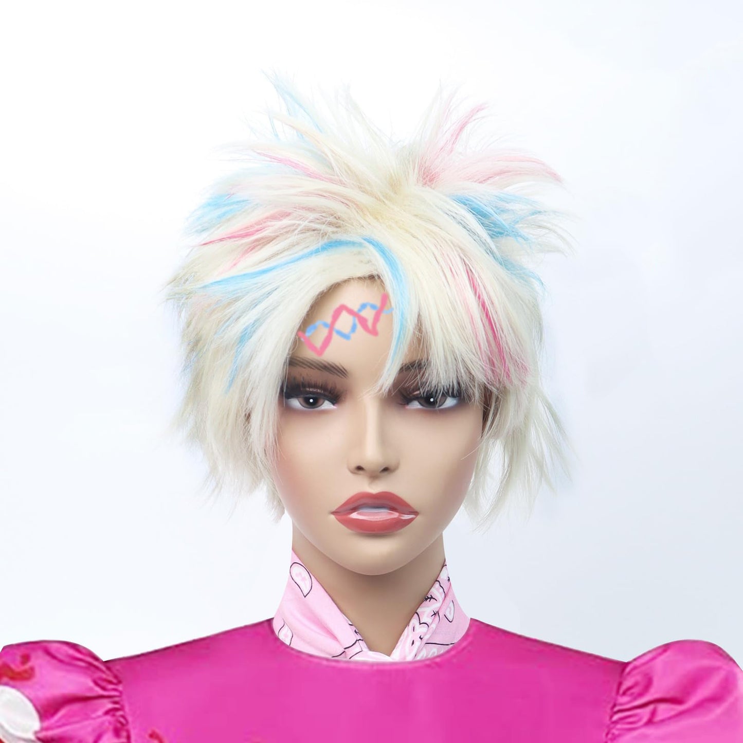 Weird Barbara Costume Movie Kate McKinnon Hot Pink Cosplay Dress Halloween Outfit for Kids Adults